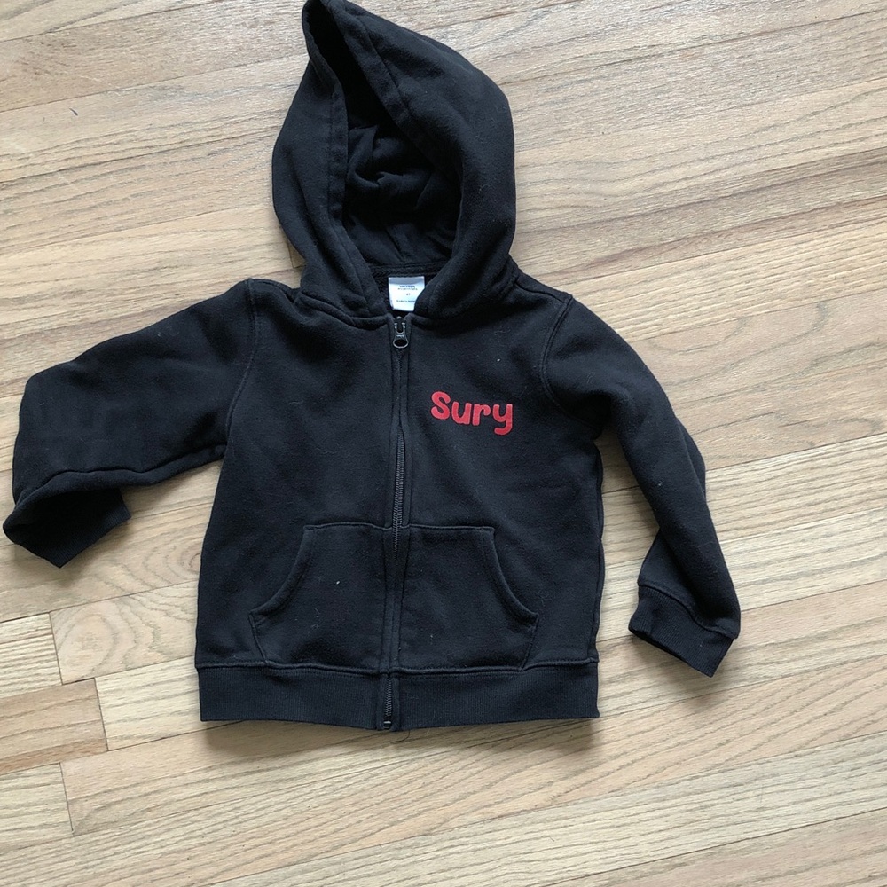 Amazon Essentials Black Kids Zip Hoodie